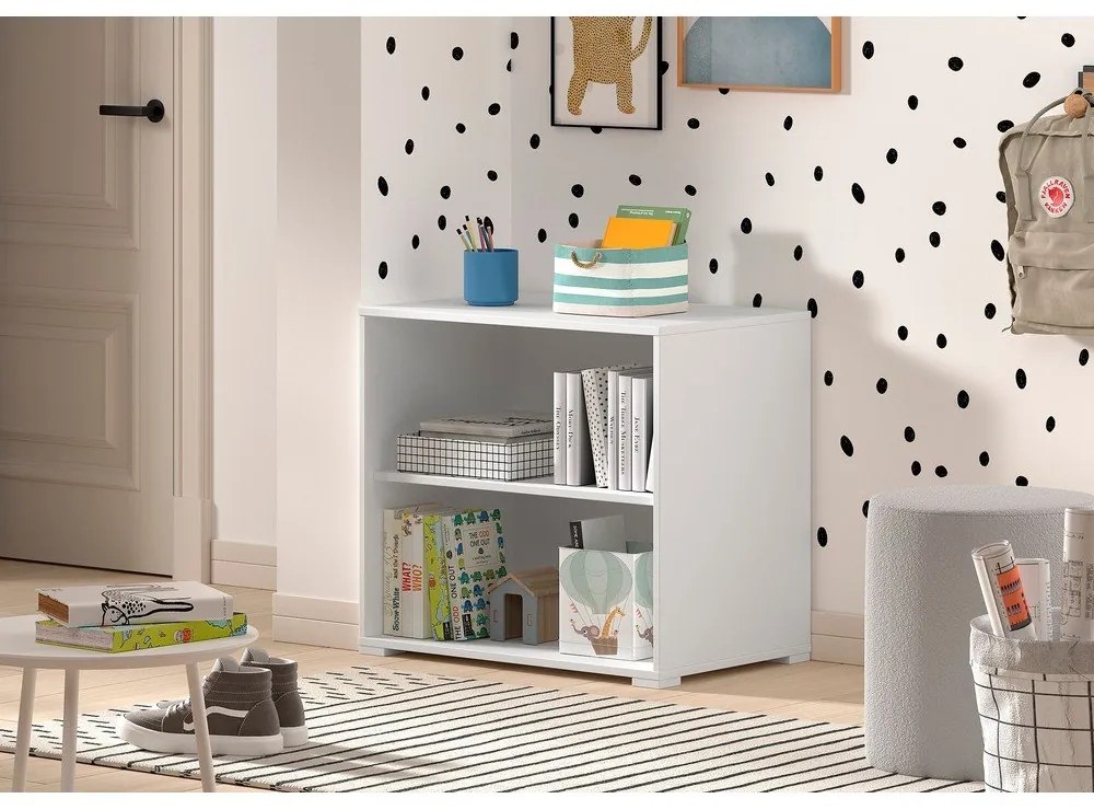 Biela detská knižnica 68x62x43 cm Sam – Vipack