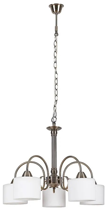 Rabalux 7276 - Luster EDITH 5xE27/60W/230V bronzová