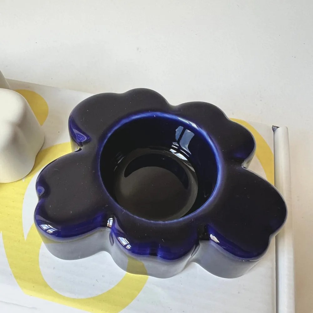 Marimekko Svietnik Unikko biely modrý sada 2ks