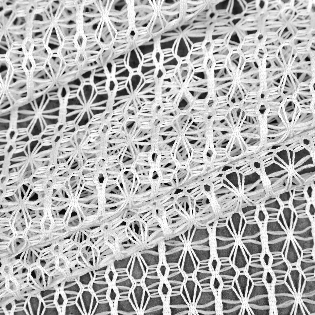 ZÁVES NA KRÚŽKOCH LARA 140X250 CM BIELA