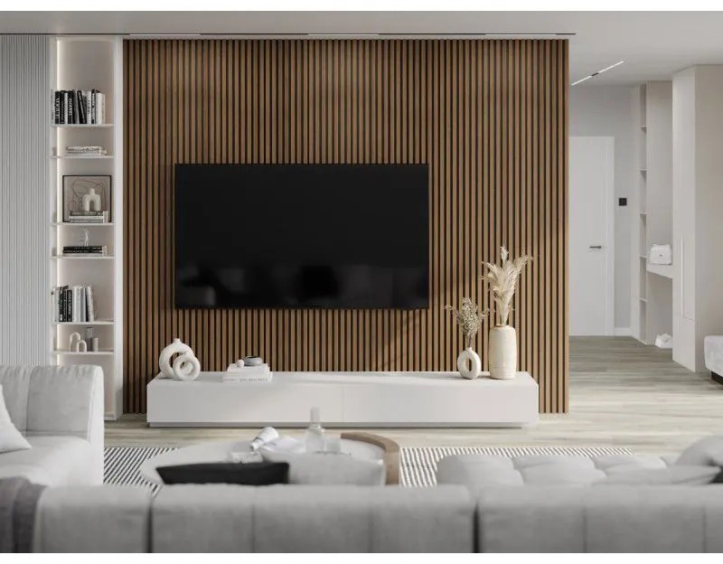 Mexen Lam-B, stenové lamely 275 × 31,5 cm, HDF doska 4 mm, dub moka, S100-275317-2812-074