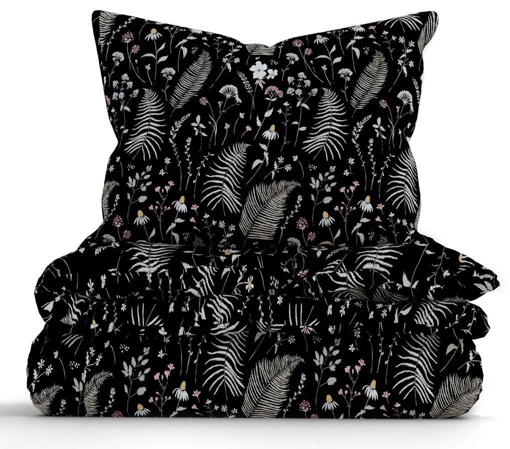 Bavlnené obliečky Renforcé – Gloria čierne