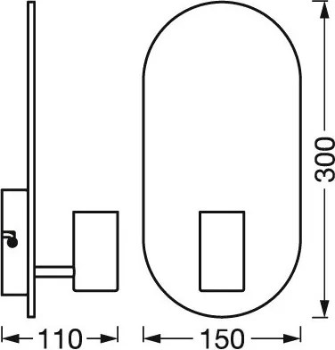 Ledvance - Nástenné svietidlo DECOR WOOD 1xE27/8W/230V