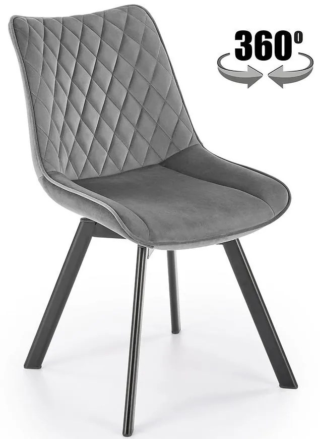 Stolička K520 sivá