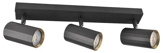 Bodové svietidlo NICEA 3xGU10/10W/230V čierna