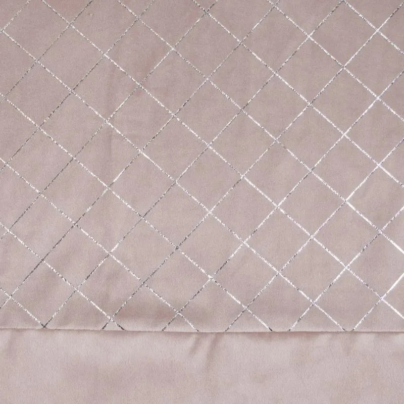 Moderný záves v púdrovej farbe so zavesením na kruhy 140 x 250 cm