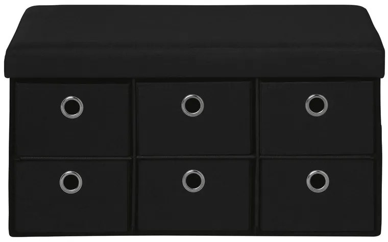 Livarno home Lavica s úložným priestorom (čierna) (100360471)