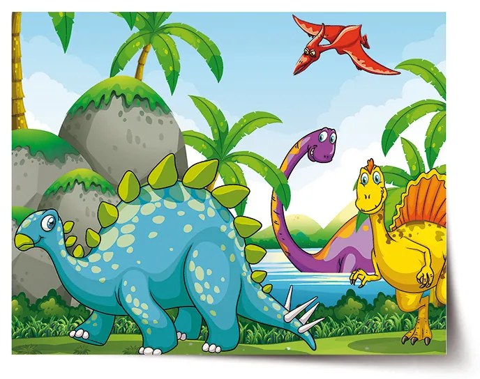 Sablio Plagát Dinosauri 3 - 60x40 cm