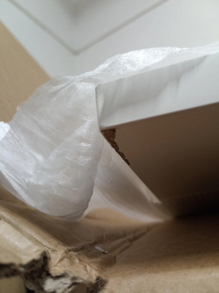 AKCIA Biely jedálenský stôl RAMOD 100x60 cm II. akosť