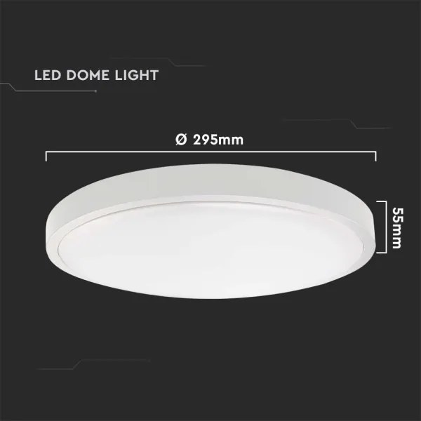 LED Kúpeľňové stropné svietidlo LED/24W/230V 3000K IP44 pr. 29,5 cm biela