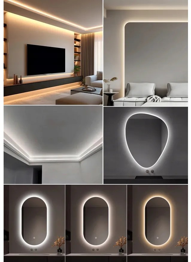 ECOLIGHT COB LED pásik 35W - 24V - 320 - 5M - 3000k - teplá biela + diaľkový ovládač