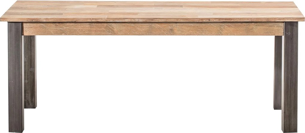 Rozkladací stôl Berton 200/300 x 100 x 76 black&natural