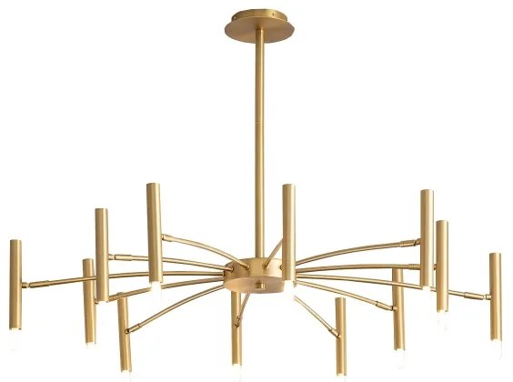 Redo 01-2774 - Luster na tyči RAYEN 12xG9/10W/230V bronz