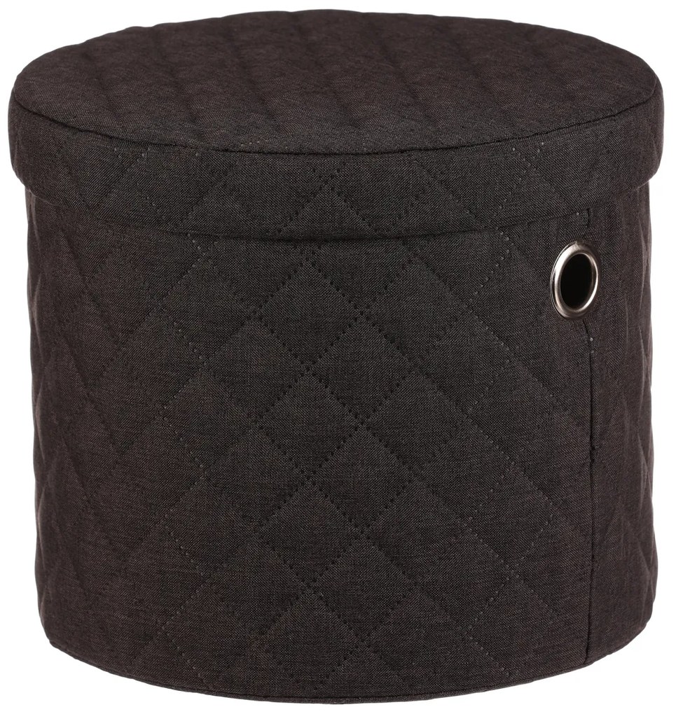 Autronic - Koš prádelní - látka, kulatý, černý, cena za sadu 5 ks - DT3007 BK