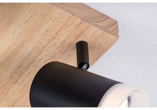 Rabalux 73124 - Stropné bodové svietidlo TORAS 4xGU10/5W/230V dub