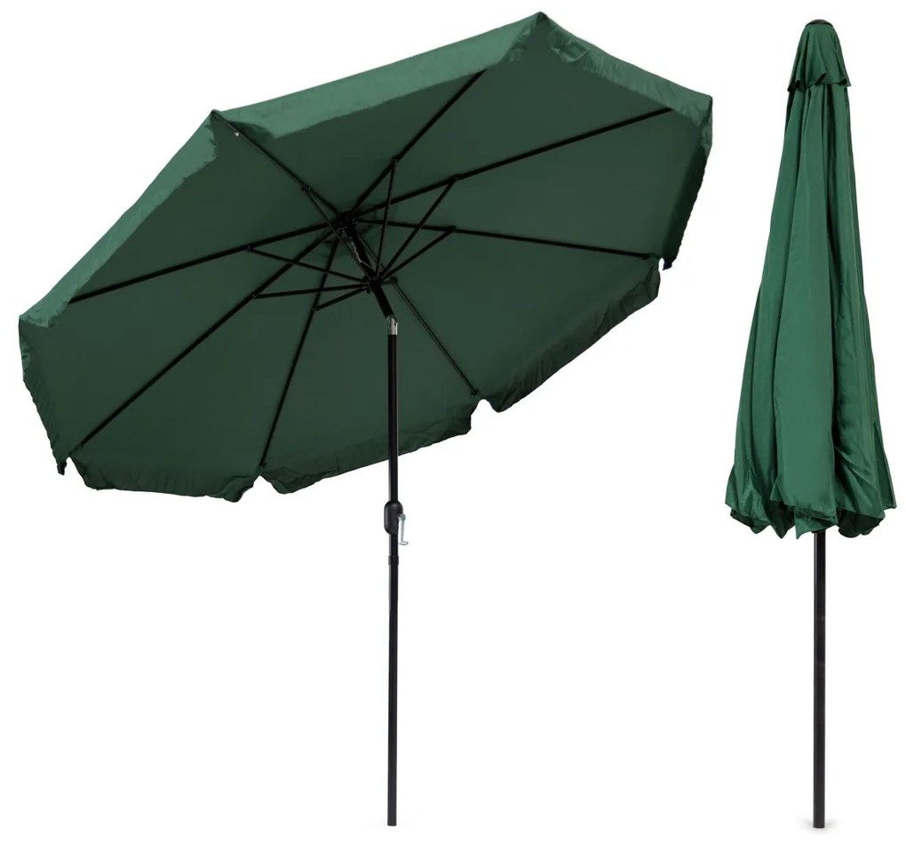 Záhradný slnečník Lavulo 3 m zelený