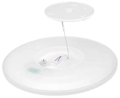 LED kúpeľňové svietidlo so senzorom NIVERA LED/12W/230V IP54 pr. 22,5 cm čierne + DO