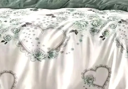 Obliečky VARMA HEARTS 7-dielna sada 140x200 cm