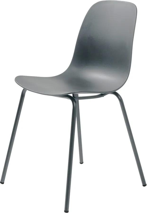 Súprava 2 sivých stoličiek Unique Furniture Whitby