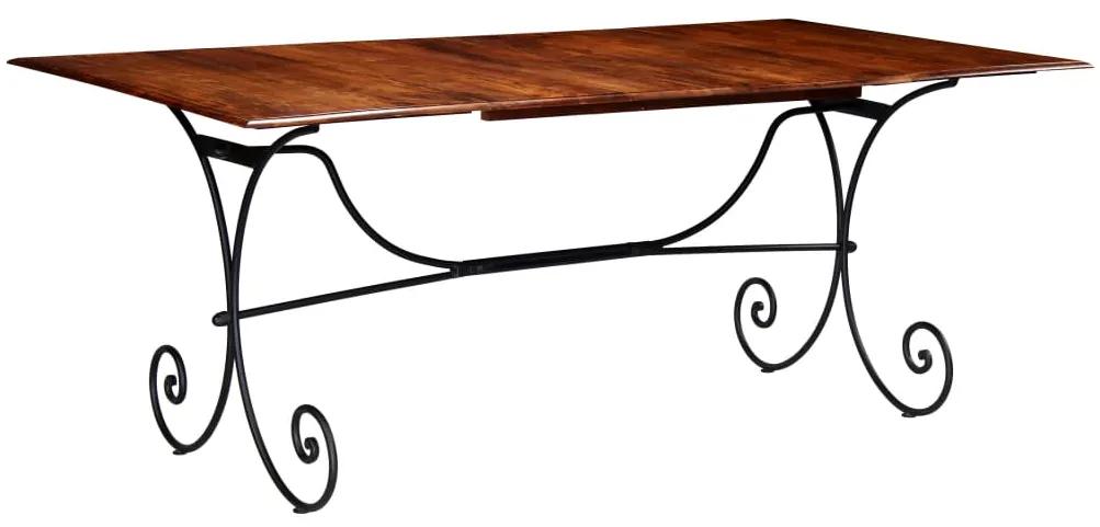 Drevený jedálenský stôl so sheeshamovou úpravou 200x100x76 cm