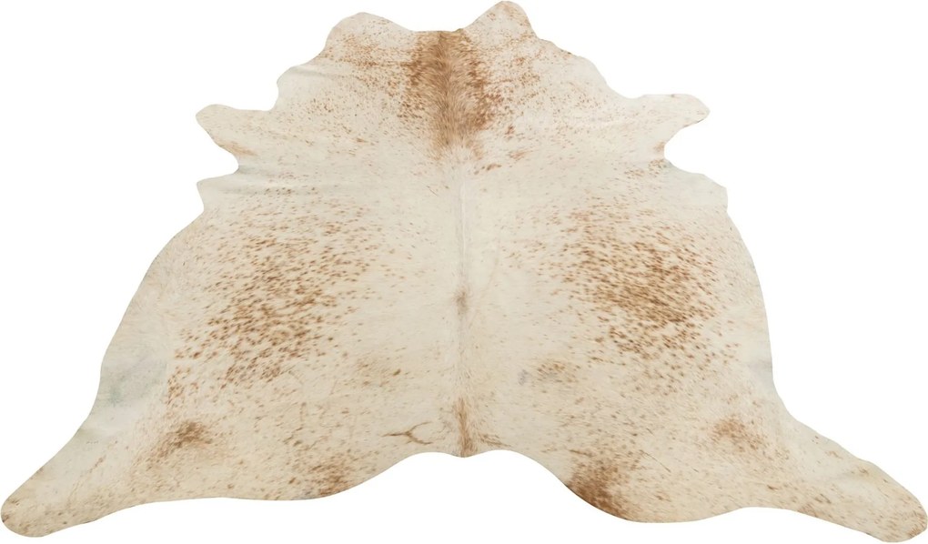 Bielo-hnedý koberec z hovädzej kože Cowhide salt pepper - 200*0,5*240cm/3-4m²