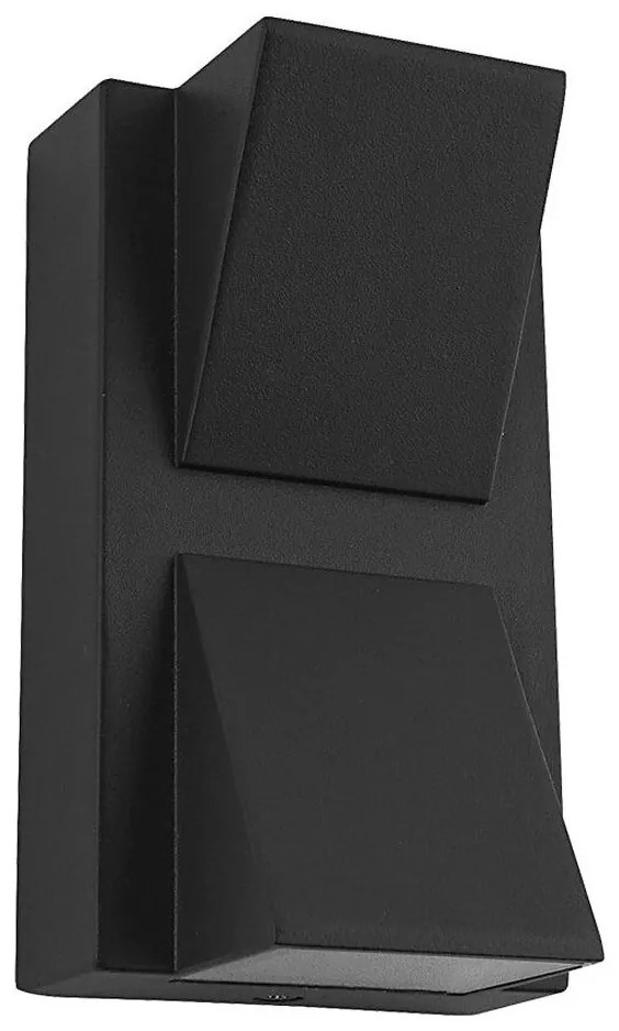 Prezent 31315 - LED Vonkajšie nástenné svietidlo NAUTIC 2xLED/3W/230V IP44 čierna