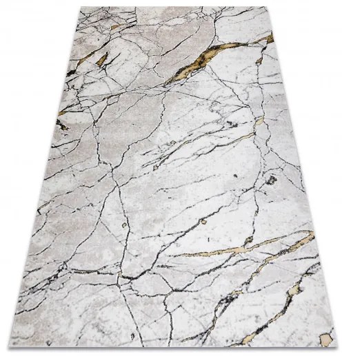 Kusový koberec Gloss 529A 53 3D mramor ivory/beige, 140x190, béžová, kancelária, Dywany Łuszczów