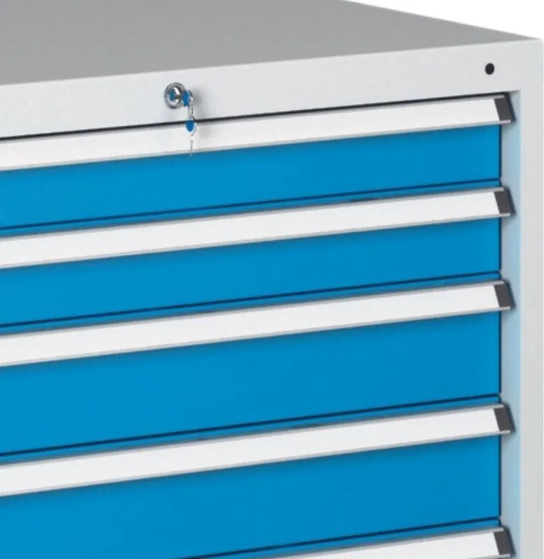 Dielenská zásuvková skriňa na náradie G345, 6 zásuviek, 723 x 580 x 800 mm