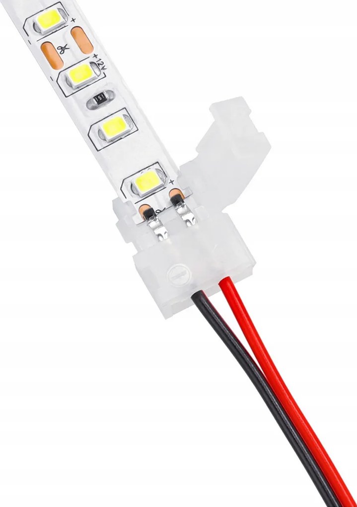 ECOLIGHT Mono klip konektor LED pásky - 8mm 2pin kábel