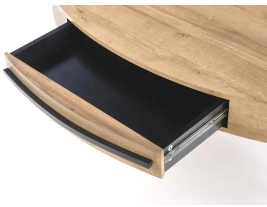 Konferenčný stolík CAROLINA 41x120 cm zlatý dub/čierna