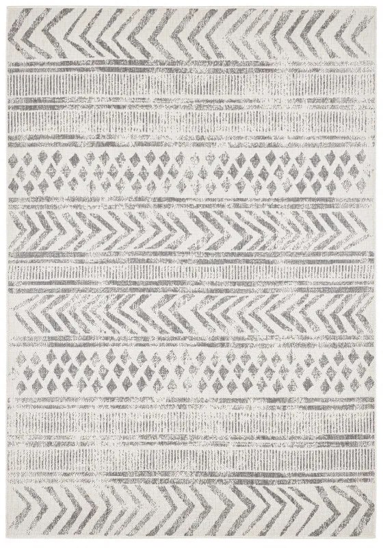 Hanse Home, Kusový koberec Twin Supreme 103862 Grey / Cream – na von aj na doma, 160x230, šedá, chodba / predsieň