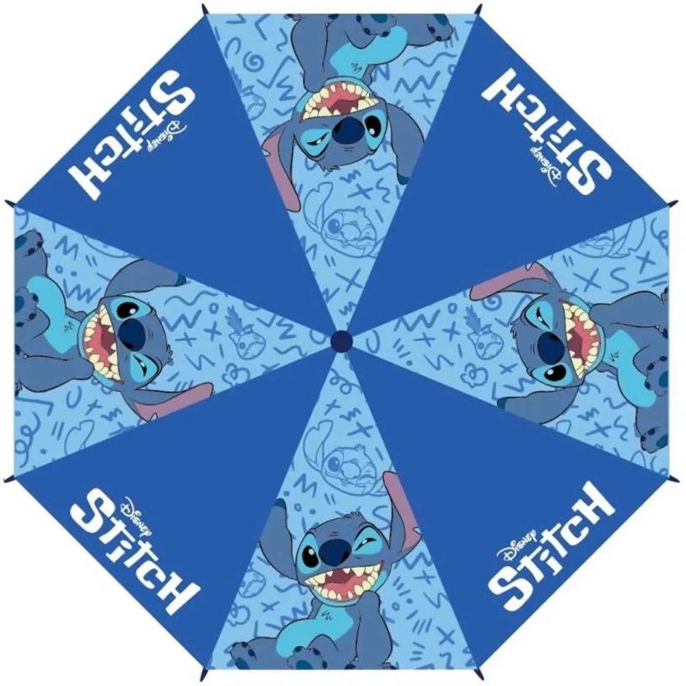 Chlapčenský skladací dáždnik Lilo & Stitch - priemer roztiahnutého dáždnika 90 cm, zložený 24 x 5,5 cm