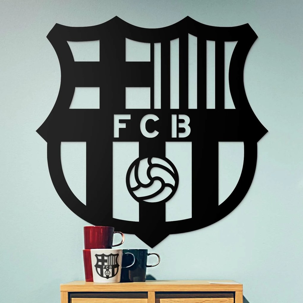 Drevené logo klubu - FC Barcelona | DUBLEZ