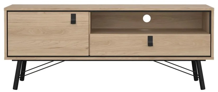 TV stolík v dekore duba v prírodnej farbe 150x60x40 cm Ry – Tvilum