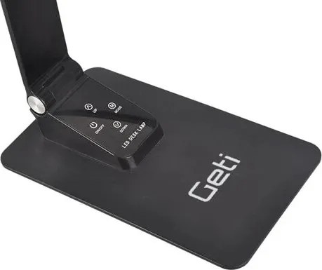 LED Stmievateľná stolná lampa s USB LED/7W/230V 3000K/4000K/5500K čierna