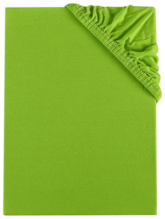 Plachta posteľná zelená jersey EMI, Plachta 90x200