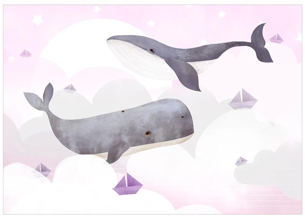 Artgeist Fototapeta - Dream Of Whales - Second Variant Veľkosť: 147x105, Verzia: Samolepiaca