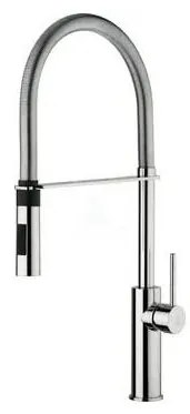 Paffoni - Drezová batéria s výsuvnou sprškou LIGHT 52,5 cm