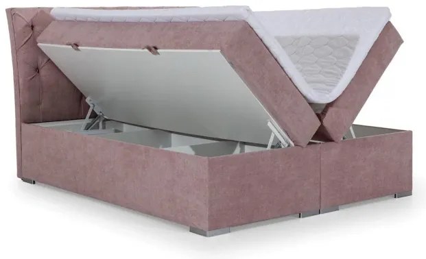 Boxspingová posteľ Marvin, sivá 160x200cm (Omega 13/BLN 07)