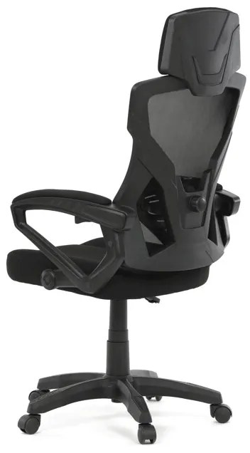 Autronic BONTEC Kancelárska stolička, výškovo nastaviteľná, čierna látka, KA-R223 BK Farba: Čierna