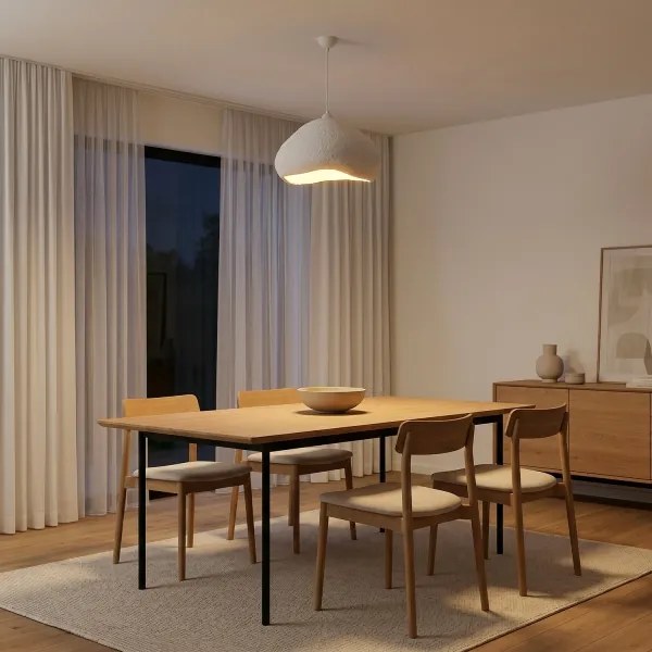 Brilagi - Závesné svietidlo na lanku WABI SABI 1xE27/40W/230V priemer 50 cm biela