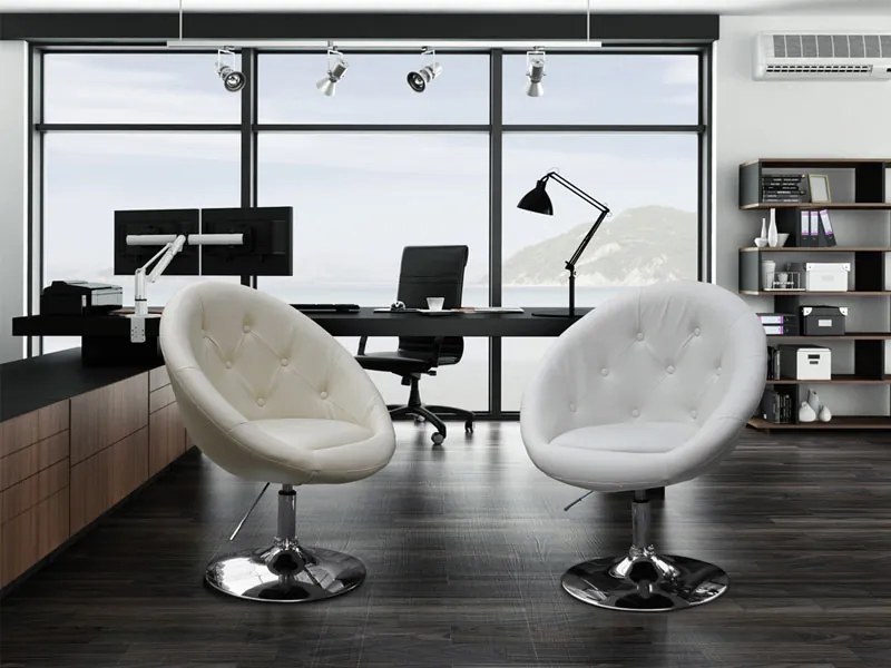 Kreslo Lush 3 (biela + zlatá). Akcia -24%. Vlastná spoľahlivá doprava až k Vám domov. 1110203