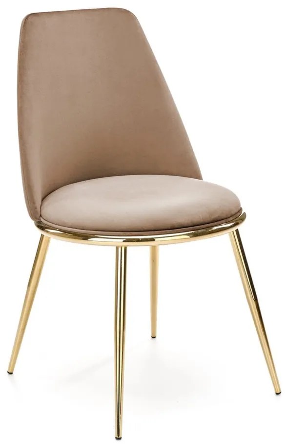Dizajnová stolička GLAMOUR K460 béžová