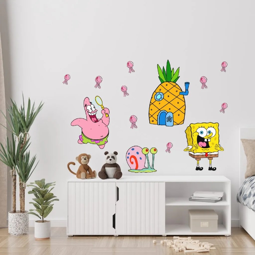 Samolepka na stenu "SpongeBob"