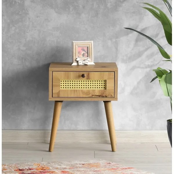 Nočný stolík EUROMOS 50x40 cm hnedá