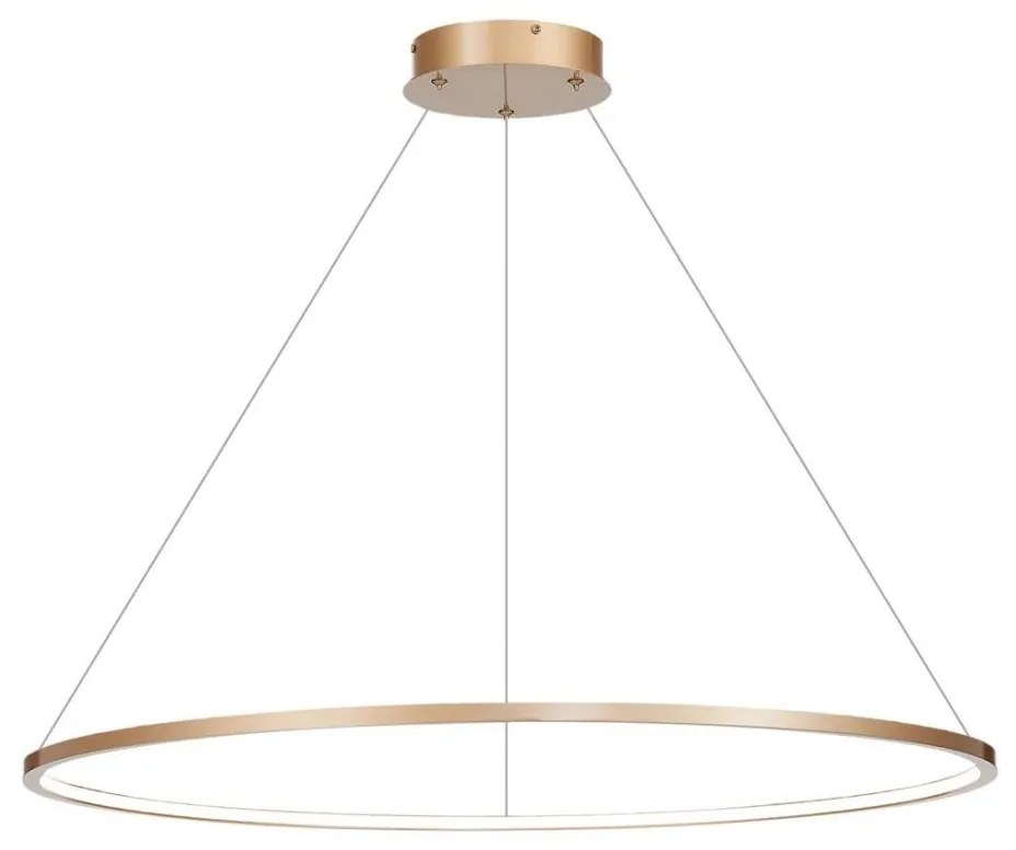 LED Luster na lanku SATURNO LED/57W/230V pr. 100 cm IP44 zlatá