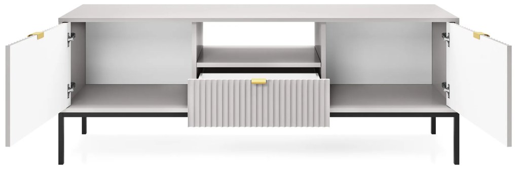 Televizní stolek Nova 154 cm šedý/černý