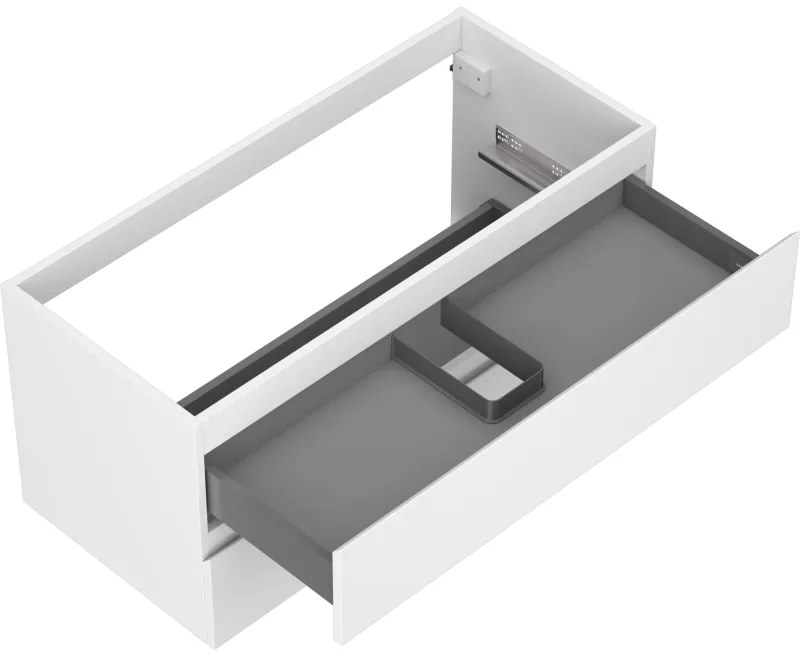 Mexen Orio, kúpeľňová skrinka 100 cm, 2 zásuvky, biela matná, 91A10-10047-2-BFF01