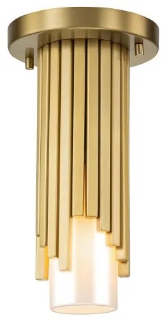 Elstead MARVELE-MP-AB-OPAL - Stropný luster na tyči MARVELE 1xE14/40W/230V zlatý