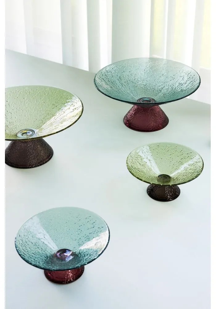 Červeno-modrá sklenená misa na ovocie ø 15 cm Bonbon – Hübsch